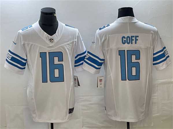 Men%27s Detroit Lions #16 Jared Goff White 2023 F.U.S.E. Vapor Untouchable Limited Jersey->detroit lions->NFL Jersey